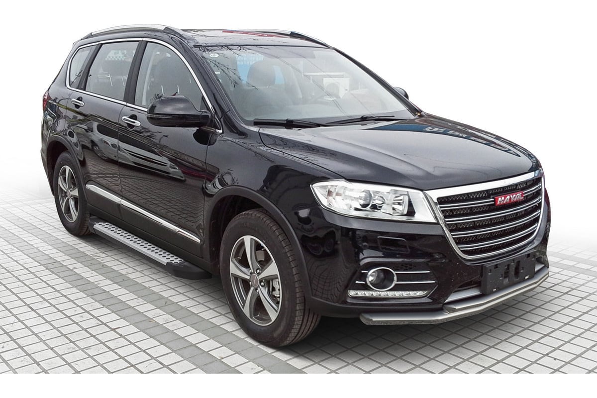 Пороги на автомобиль Rival Bmw-Style круг для Haval H6 2014-2020 г.в., 173  см, 2 шт., алюминий D173AL.9402.1 - выгодная цена, отзывы, характеристики,  фото - купить в Москве и РФ