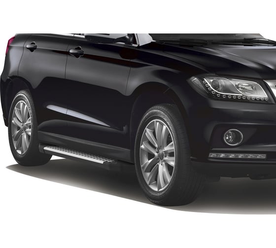 Пороги на автомобиль Rival Bmw-Style круг для Haval H2 2014-2020 г.в., 173 см, 2 шт., алюминий D173AL.9401.1