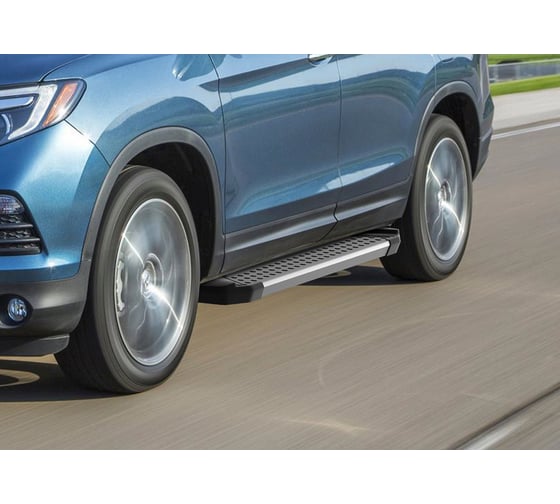 Пороги на автомобиль Rival Bmw-Style круг для Honda Pilot III 2016-2019 г.в., 180 см, 2 шт., алюминий D180AL.2105.1