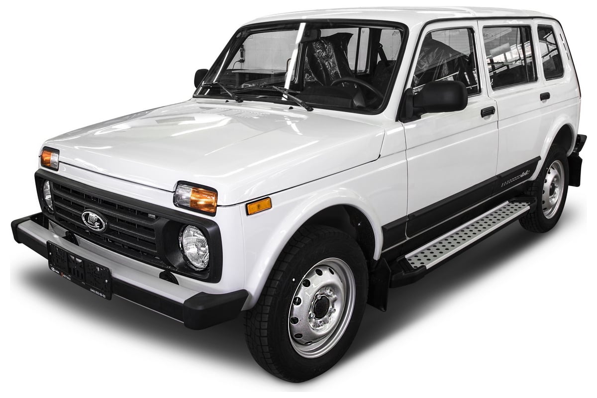 Пороги на автомобиль Rival Bmw-Style круг для ВАЗ 2131 (4x4) 5-дв. (вкл.  Urban) 1993-2019-н.в., 180 см, 2 шт., алюминий D180AL.6004.1 - выгодная  цена, отзывы, характеристики, фото - купить в Москве и РФ