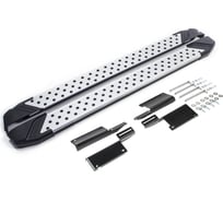 Пороги на автомобиль Rival Bmw-Style круг для ВАЗ 2131 (4x4) 5-дв. (вкл. Urban) 1993-2019-н.в., 180 см, 2 шт., алюминий D180AL.6004.1