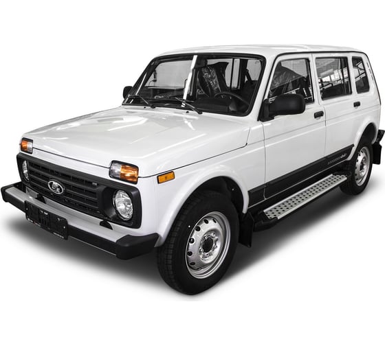 Пороги на автомобиль Rival Bmw-Style круг для ВАЗ 2131 (4x4) 5-дв. (вкл. Urban) 1993-2019-н.в., 180 см, 2 шт., алюминий D180AL.6004.1