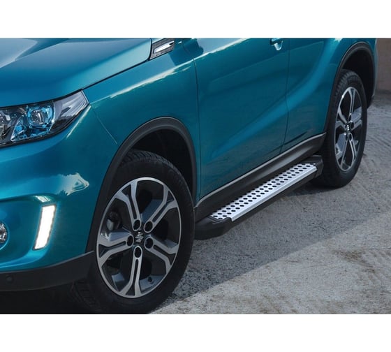 Пороги на автомобиль Rival Bmw-Style, круг Suzuki Vitara IV 2015-2018, 160 см D160AL.5503.1