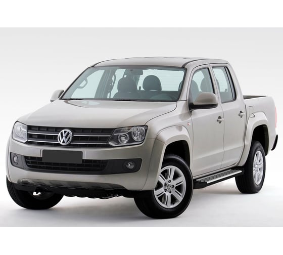 Пороги на автомобиль Rival Bmw-Style круг для Volkswagen Amarok 2010-2016 г.в., 193 см, 2 шт., алюминий D193AL.5803.1