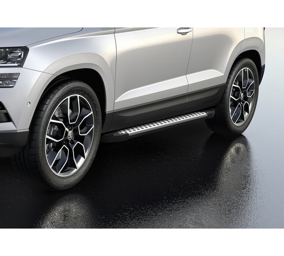 Пороги на авто Rival Bmw-Style Skoda Karoq 2020-н.в./Volkswagen Taos 2021-н.в., 180 см D180AL.5103.1