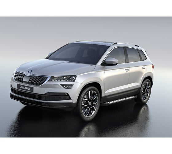 Пороги на авто Rival Bmw-Style Skoda Karoq 2020-н.в./Volkswagen Taos 2021-н.в., 180 см D180AL.5103.1