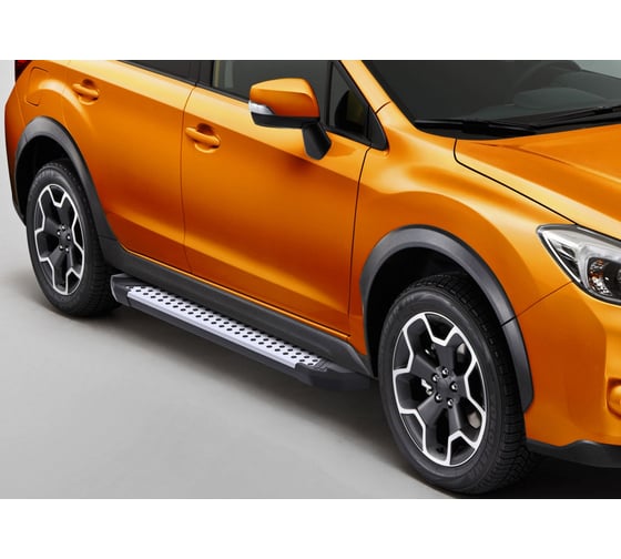 Пороги на автомобиль Rival Bmw-Style круг для Subaru XV I 2011-2016 г.в., 173 см, 2 шт., алюминий D173AL.5402.1