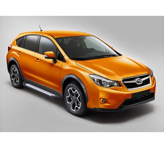 Пороги на автомобиль Rival Bmw-Style круг для Subaru XV I 2011-2016 г.в., 173 см, 2 шт., алюминий D173AL.5402.1