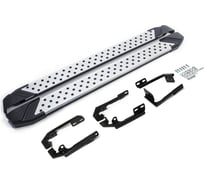 Пороги на автомобиль Rival Bmw-Style круг для Isuzu D-Max II рестайлинг 2017-н.в., 193 см, 2 шт., алюминий D193AL.9101.1