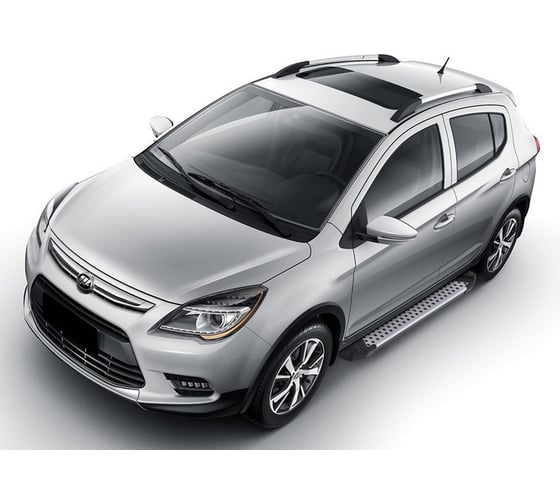 Пороги на автомобиль Rival Bmw-Style круг для Lifan X50 2015-н.в., 173 см, 2 шт., алюминий D173AL.3303.1