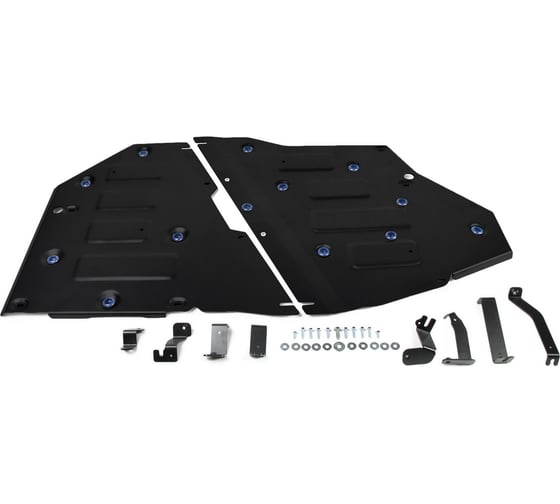 Защита топливного бака Rival для Volkswagen Teramont 4WD 2017-н.в., сталь 1.8 мм, с крепежом 111.5862.1 1