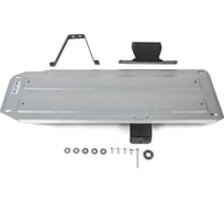 Защита топливного бака Rival для Mitsubishi L200 IV, V 2006-2019/2018-н.в., штампованная, алюминий 6 мм, с крепежом 2333.4059.1.6