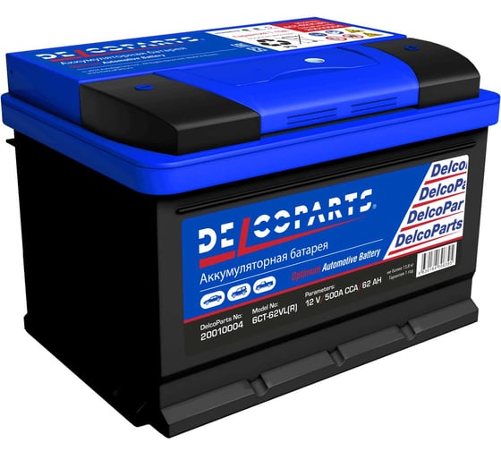 Аккумулятор Delcoparts Optimum 62-З-R обратная полярность 20010004