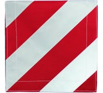 Флажки со световозвращающей лентой на липучках TopAuto 200x200мм, для буксировочного ремня/троса, комплект 2шт ТА-FSC-2