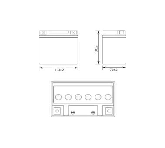 Аккумуляторная батарея Delta CT 1207.2