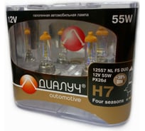 Лампы Диалуч Night Light Four Season Н7 12V 55W PX26d 12557-NL-FS-DUO