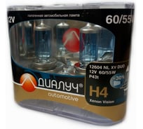 Лампы Диалуч Night Light Xenon Vision Н4 12V 60/55W 12604-NL-XV-DUO
