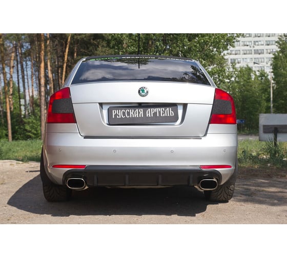 Диффузор на задний бампер Русская Артель для Skoda Octavia 2008-2013 DSO-026000