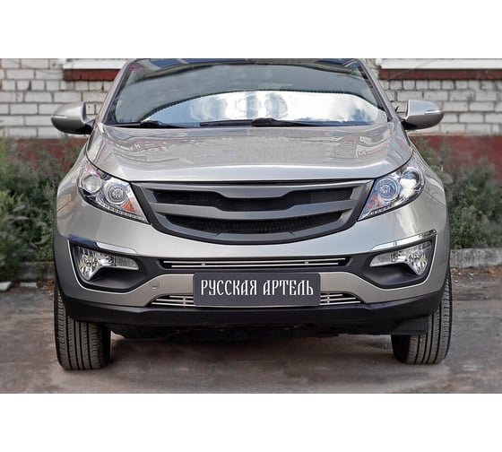 Решетка радиатора Русская Артель, вариант 2, с черной сеткой для KIA Sportage 2014- RRKS-006250