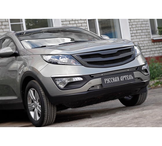 Решетка радиатора Русская Артель, вариант 2, с черной сеткой для KIA Sportage 2014- RRKS-006250