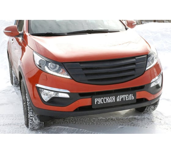 Решетка радиатора Русская Артель, вариант 3, с черной сеткой для KIA Sportage 2014- RRKS-010750