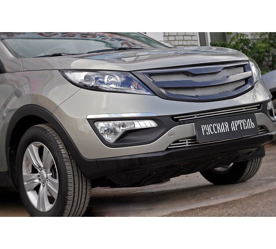 Решетка радиатора Русская Артель, вариант 2, с сеткой металлик для KIA Sportage 2014- RRKS-006200