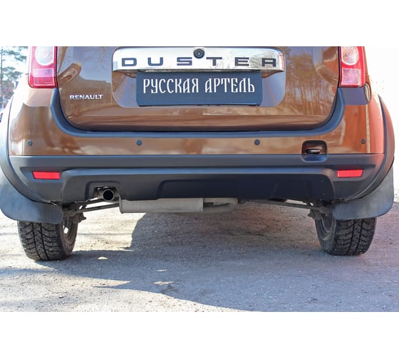 Накладка заднего бампера (аэродинамический обвес) Русская Артель 4 мм, для Renault Duster 2010- г.в. NRD-007902