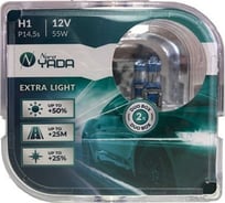 Лампа Nord-Yada H1 12V 55W EXTRA LIGHT +50 % Plastic case - 2шт. 907362