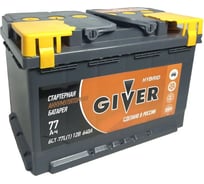 Аккумулятор Giver HYBRID 6СТ-77.1 77L(1)-L3АЧ-АЧ-0