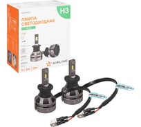 Лампa светодиодная Airline H3, 12/24В, 28Вт, 6500К(Белый), 5000Лм, для рефлект./линз. 2 шт. PLUS AEAR103
