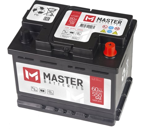 Аккумуляторная батарея MASTER BATTERIES Asia 60Ah L+ MBA601