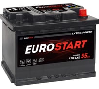 Аккумуляторная батарея EUROSTART Extra Power 55Ah R+ EU550
