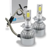 Лампа головного света TORINO AUTO со светодиодами CREE 3800LM 6000K 12V со встр. вентилятором, 2 шт. H4C6