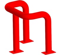 Защита колонн, ограждений, шлагбаума Parallax отбойник 605RD16004-ZCH