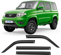Дефлекторы окон AZARD для а/м UAZ Patriot 2005-н.в AZARD GROUP кроссовер/накладные, к-т 4 шт DEF00899