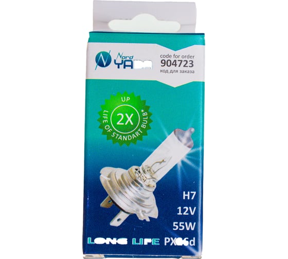 Лампа Nord-Yada H7 12V 55W CLEAR PREMIUM LONG LIFE 904723