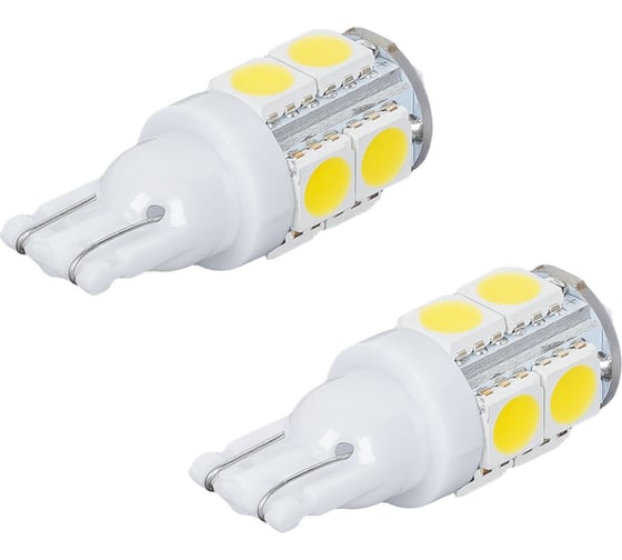 Лампa автомобильная светодиодная Airline T10 (W5W), 24В, 9LED 5050, Белая (10 шт.) AEAR307