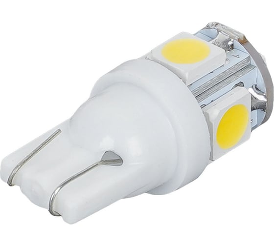 Лампa автомобильная светодиодная Airline T10 (W5W), 24В, 5LED 5050, Белая (10 шт.) AEAR303