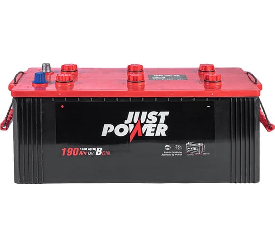 Аккумулятор JUST POWER 190 А/ч L+(3) 524x239x223 B EN 1130 А J0B1903