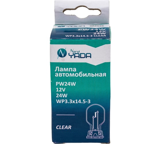 Лампа Nord-Yada PW24W 12V 24W WP 3.3x14.5/3 907232