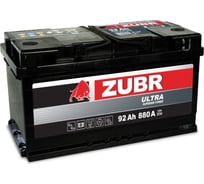 Аккумуляторная батарея ZUBR Ultra 92Ah R+ (низкий) ZU920