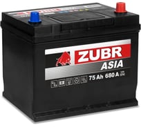 Аккумуляторная батарея ZUBR Ultra Asia 75Ah R+ (нижний борт) ZSA750