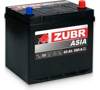 Аккумуляторная батарея ZUBR Ultra Asia 60Ah R+ (нижний борт) ZSA600