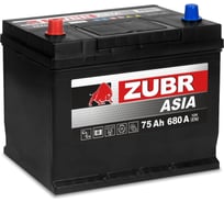 Аккумуляторная батарея ZUBR Ultra Asia 75Ah L+ (нижний борт) ZSA751