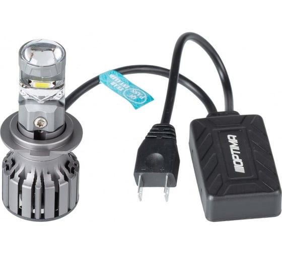 Мини-линза Optima Light H7, 40Вт, 12В, 5500К, +30_ комплект 2шт ML-H7-40-30