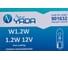 Лампа Nord-Yada W1.2W 12V 1.2W, синие 901632 5