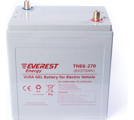 Тяговая аккумуляторная батарея EVEREST Energy TNE 6-270