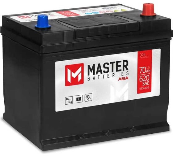 Аккумуляторная батарея MASTER BATTERIES Asia 70Ah R+ MBA700