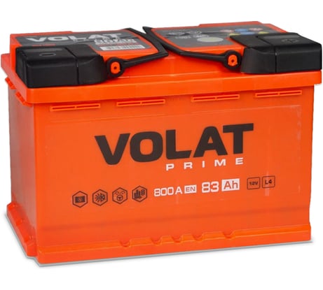 Аккумуляторная батарея VOLAT Prime 83Ah R+ VS830