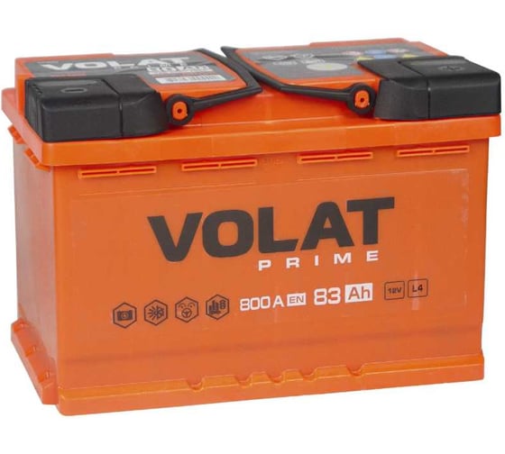 Аккумуляторная батарея VOLAT Prime 83Ah R+ VS830